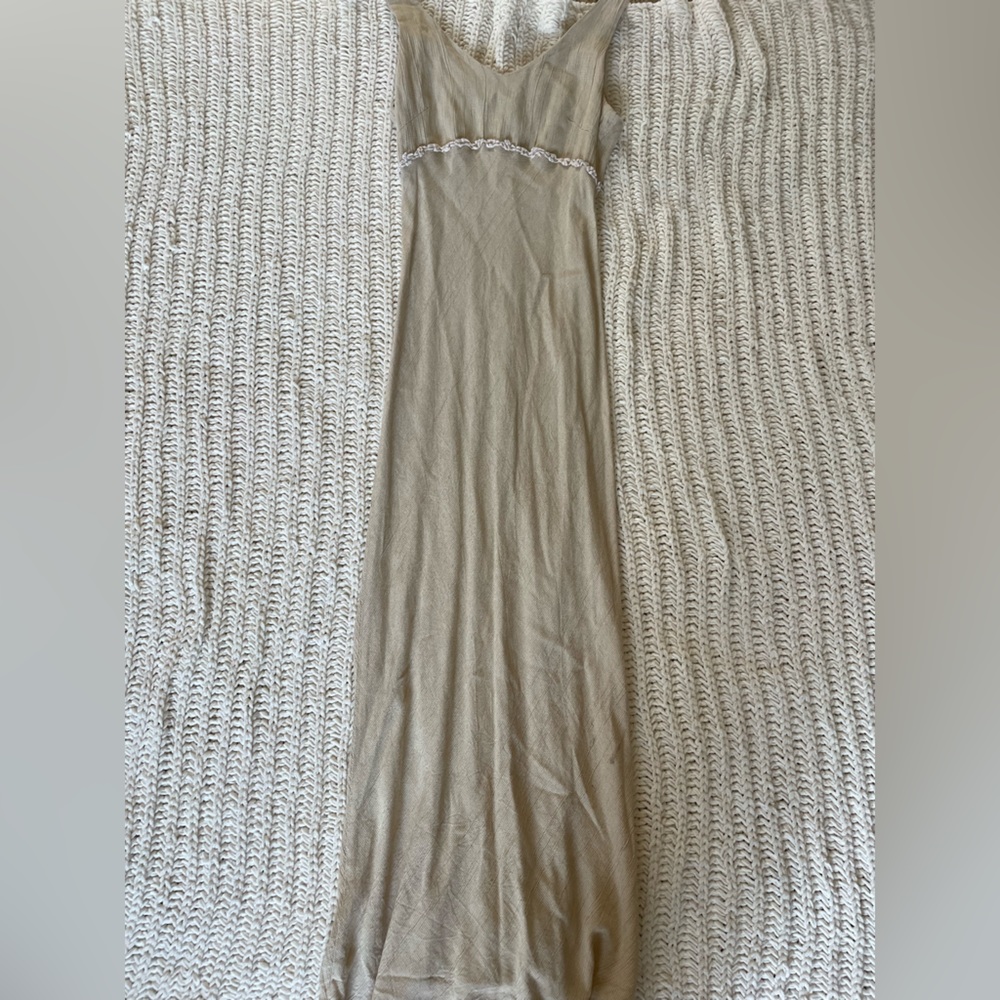 Super cute and simple beige dress